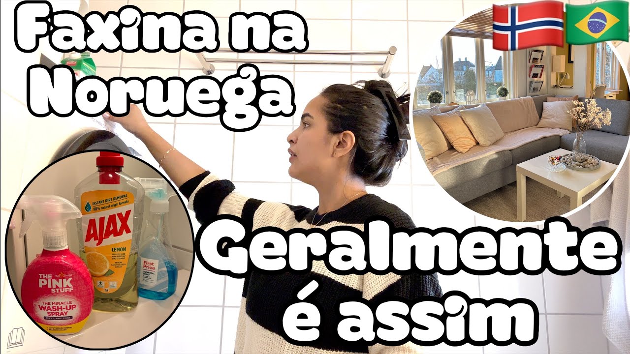 É MAIS OU MENOS ASSIM QUE OS NORUEGUESES FAZEM FAXINA// ROTINA DE COMO LIMPO A MINHA CASA NA NORUEGA