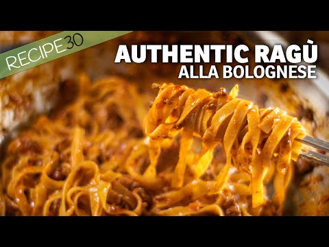 Look no further! How to cook Authentic Rag Alla Bolognese, with Tagliatelle