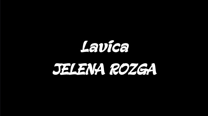 Lavica - JELENA ROZGA [cover/fingerstyle/instrumental/tekst]