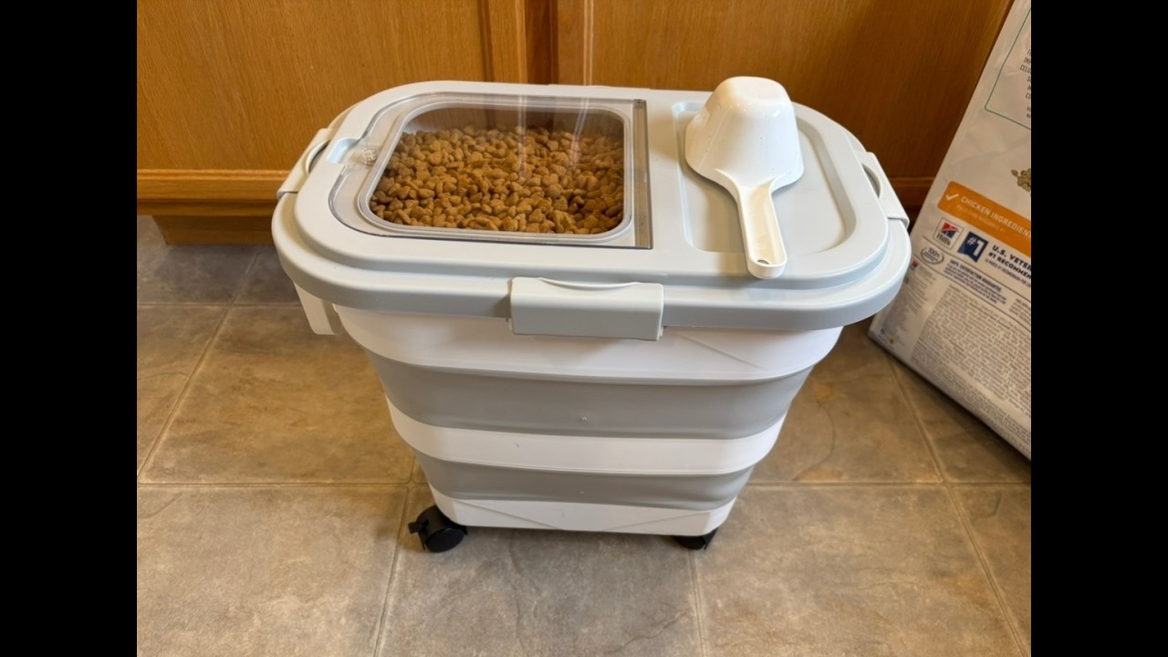 Komzon 10-40lb Rice Storage Container- Does it hold 25lb bag of dog food?