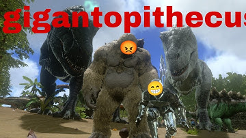 how to tame Gigantopithecus in Ark mobile evolution hindi #ark #arkmobile #arksurvivalevolved