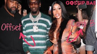 Cardi B proudly flaunts her growing bump while grabbing dinner with Offset - Gossip Bae