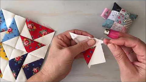 How to Hand Piece a Flying Geese Block