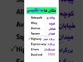مکان ها به انگلیسی 