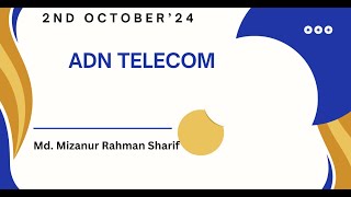 ADNTEL | ADN TELECOM | Dhaka Stock Market । Technical Analysis | Online Course
