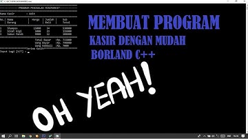 Membuat program kasir Borland C++