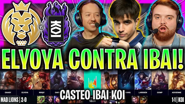 IBAI CASTEA LA MEJOR PARTIDA DE KOI CONTRA ELYOYA! | MAD vs KOI LEC VERANO 2023 ESPAÑOL LVP