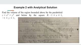 MatLab Semester Project Tutorial:  Double Integrals
