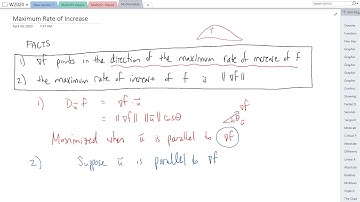 12.8 Maximum Rate of Increase
