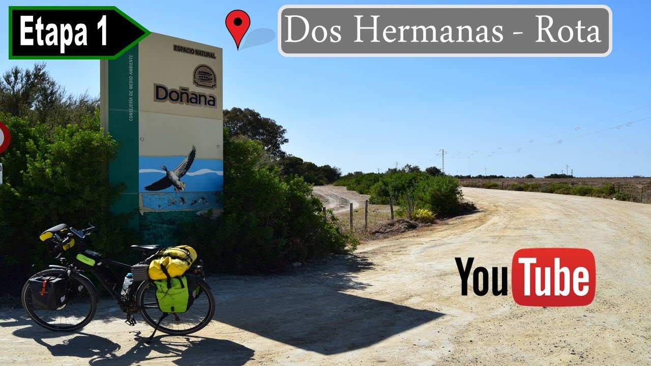 Etapa 1 TransAndalus completa en bicicleta con alforjas Dos Hermanas (Sevilla) - Rota (Cádiz)