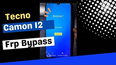 Tecno Camon 12 frp bypass