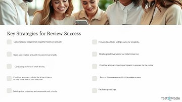 Success Factors for Reviews  in Software Testing