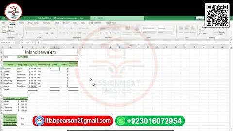Exp22_Excel_Ch02_CumulativeAssessment_Inland_Jewelers | Excel Chapter 2 Cumulative Assessment