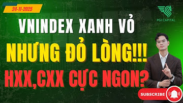 VNINDEX Xanh Vỏ Đỏ Lòng – Lộ Diện HXX, CXX Có Điểm Mua Cực Ngon! | Nhận Định Thị Trường 24/11/2025
