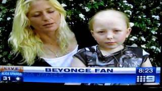 Beyonce sings Halo to Chelsea. Chelsea's Story Featured on Channel Nine's Today Show 22\/09\/2009