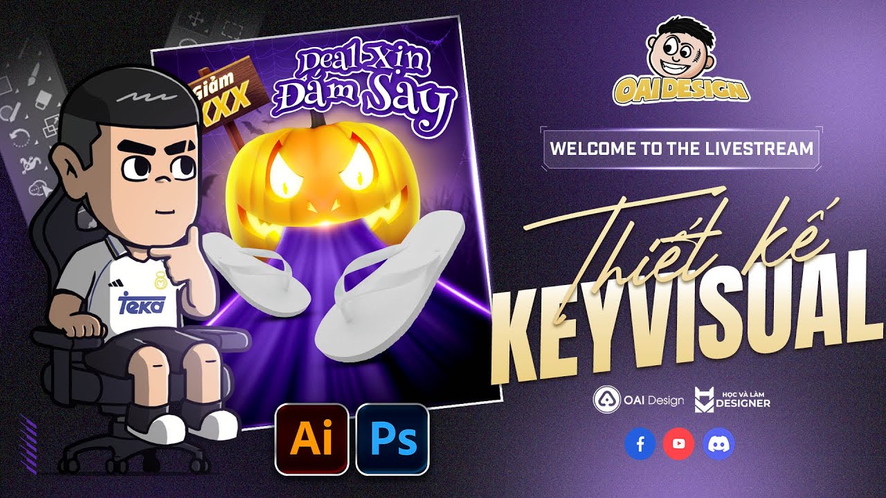 THIẾT KẾ KEY VISUAL HALLOWEEN TRÊN PHOTOSHOP | BUỔI 33