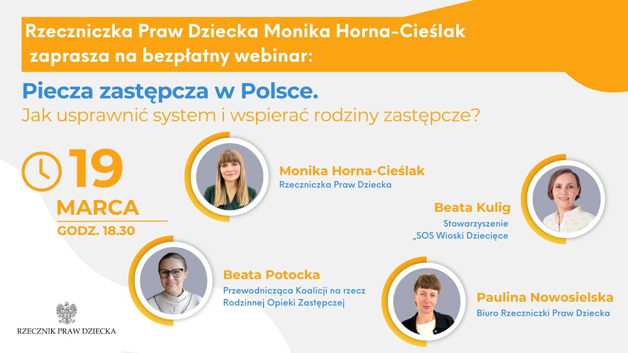 Webinar RPD - Piecza zastępcza w Polsce. Jak usprawnić system i wspierać rodziny zastępcze?