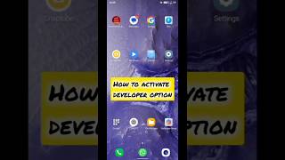 how to activate developer option#shorts #tips #digital