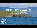 8 HOURS Soothing Lake Waves Sounds &amp; Squawking Seagulls - 4K On the Shore of Lake Baikal