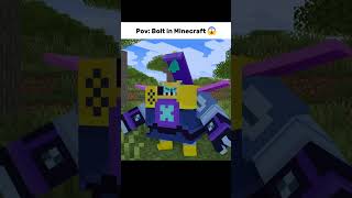 Bolt in Minecraft 😱 #brawlstars #animation