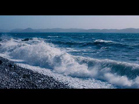 Refreshing Korean Pebble Beach Waves | 5.1ch, 4K, 8 Hours | Relaxing Sounds of Nature