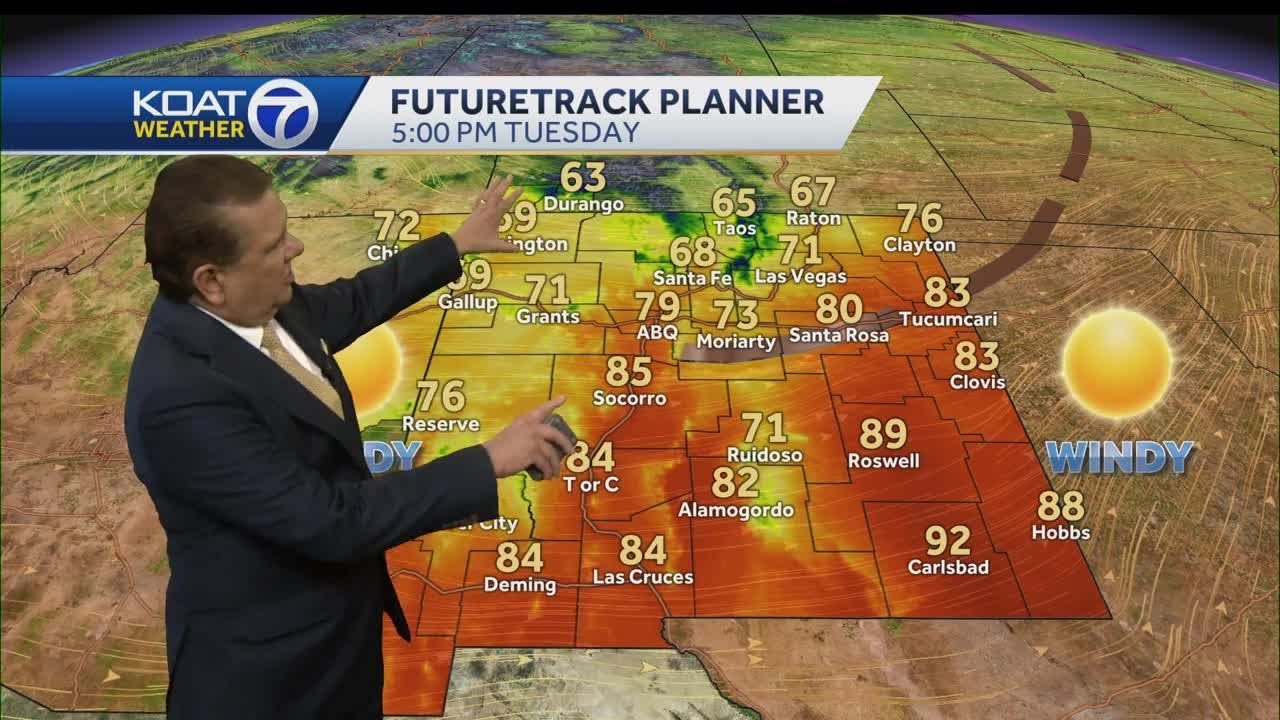 Windy week with scattered storms and fire danger - YouTube