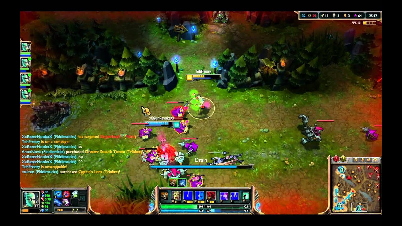 League Of Legends #3 (Fiddlesticks) vs (Fiora) (One For All (OP)