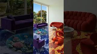 DIY Luxury Epoxy Floor: Purple vs red Finish Tutorial #epoxy #epoxyfloor #shorts