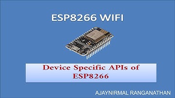 ESP8266 Device Specific APIs