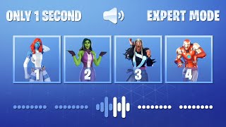 ADIVINA EL BAILE DE FORTNITE ESCUCHANDO SOLO 1 SEGUNDO - EXPERT MODE | tusadivi