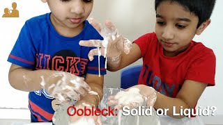 Oobleck: Solid or Liquid? | Simple Do at Home Science Experiment for Kids