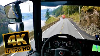 POV Scania S560 - Driving Flekkefjord (Power Mode) Empty.