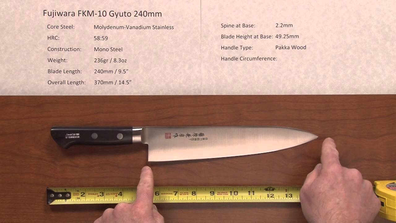 Pakka Wood Handle Knife - Fujiwara FKM Series