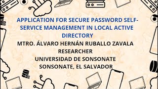 APPLICATION FOR SECURE PASSWORD SELF-SERVICE MANAGEMENT IN LOCAL ACTIVE DIRECTORY