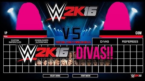 WWE 2K16 Full Divas Roster