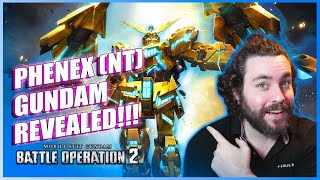 Phenex (NT) Gundam Battle Operation 2 Reveal [Is it Canon?]