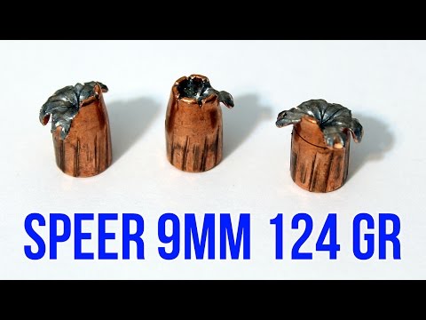 Speer 9mm 124 gr Short Barrel Gold Dot Gel Test Review