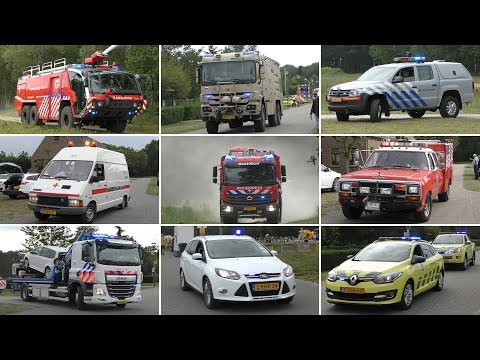 Brandweer, Ambulance, Politie, Rode Kruis, Rijkswaterstaat en meer bij 112 On Wheels 2019