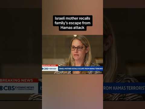 Israeli mom details escape from Hamas militants that raided her home #shorts