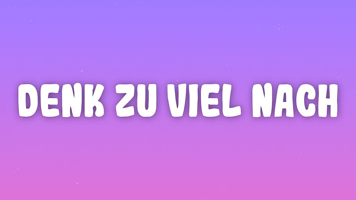 Ufo361 - DENK ZU VIEL NACH