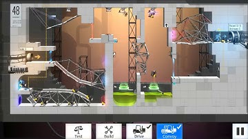 Bridge Constructor Portal Level 48 Walkthrough