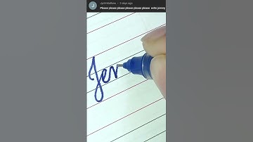 “Jenny” How to Write Your Name in Cursive Writing | #shorts