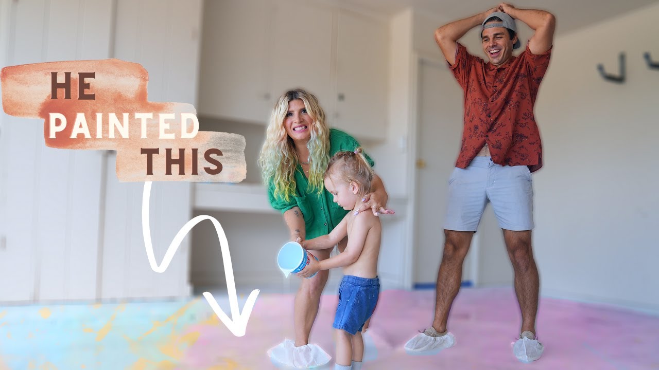We let our kid paint OUR FLOORS!? 😳