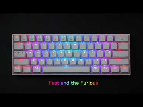 Redragon K530 Draconic 60 Compact RGB Wireless Mechanical Keyboard with 16.8 Million RGB Lighting