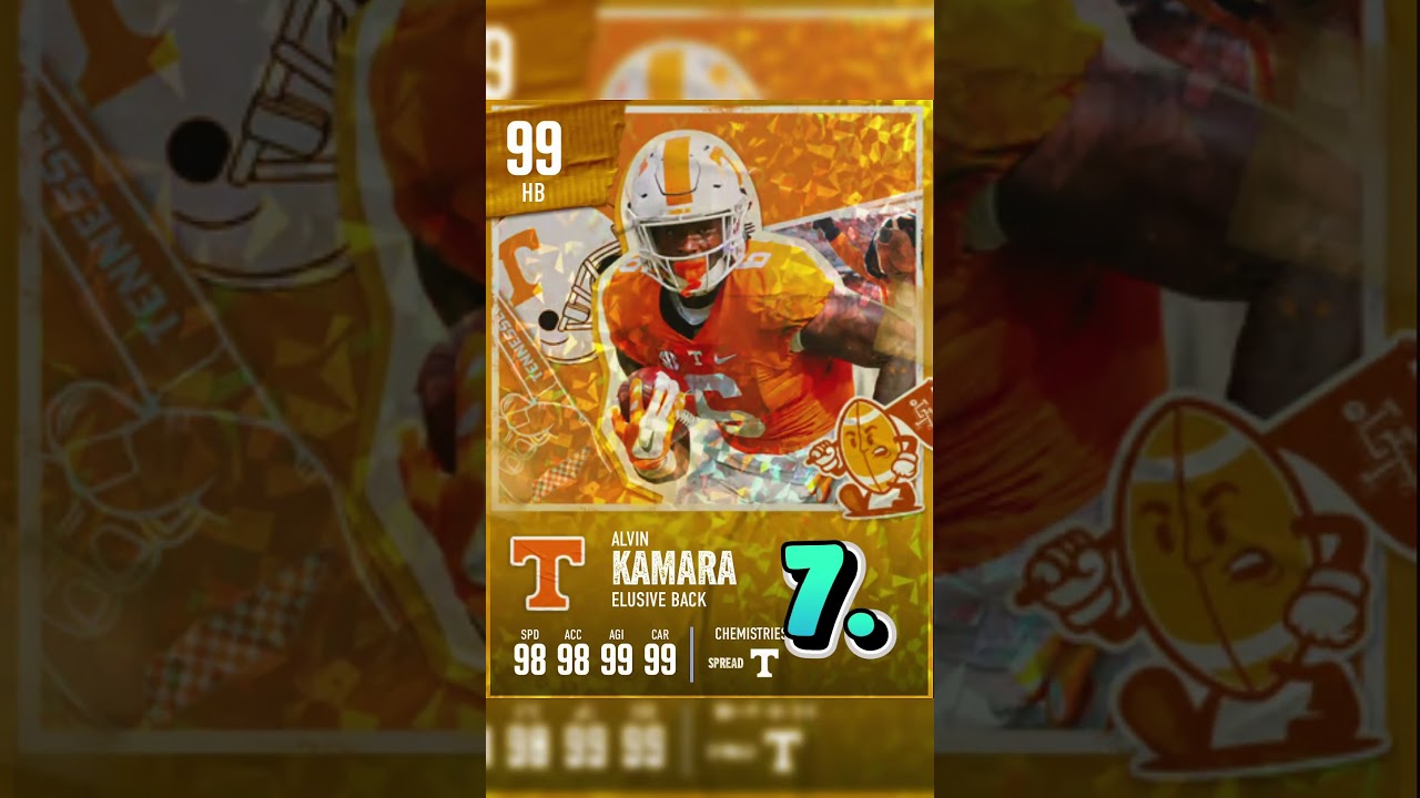 TOP 10 RBs IN CFB25 ULTIMATE TEAM! 