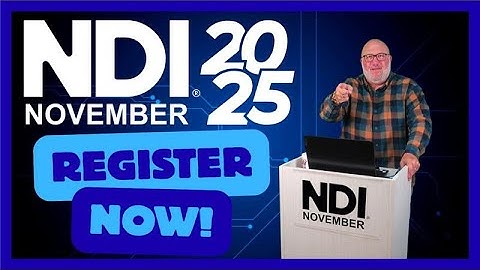 NDI November 2025 - Register Today!
