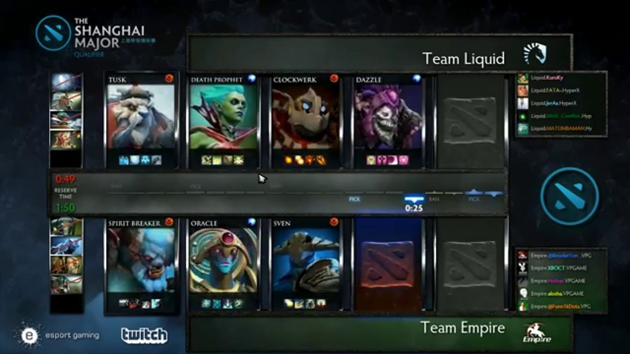 Empire vs Team Liquid - Game 3 - Shanghai Major Qualifiers