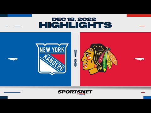 NHL Highlights | Rangers vs. Blackhawks - December 18, 2022