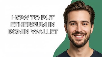 How to Put Ethereum In Ronin Wallet - GUIDE!