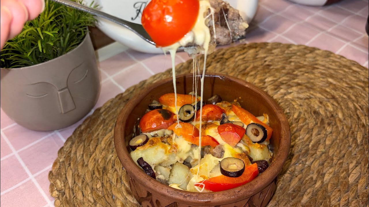 فطار رمضان ١٣ رمضان طاجن بطاطس بالموتزريلا 🌝🫰🏻♥️